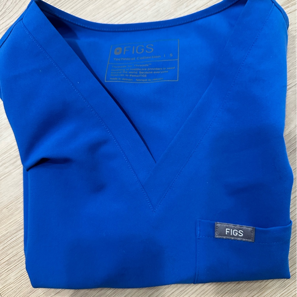 Figs- Small- Royal Blue scrub top